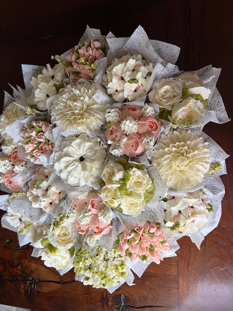 Bouquet cupcake vainilla francesa