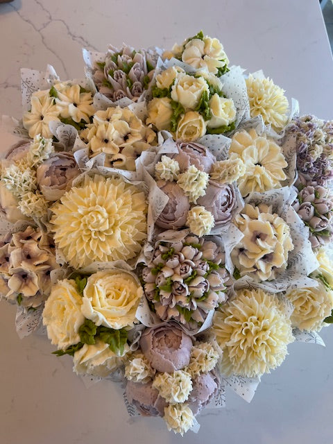 Bouquet cupcake vainilla francesa