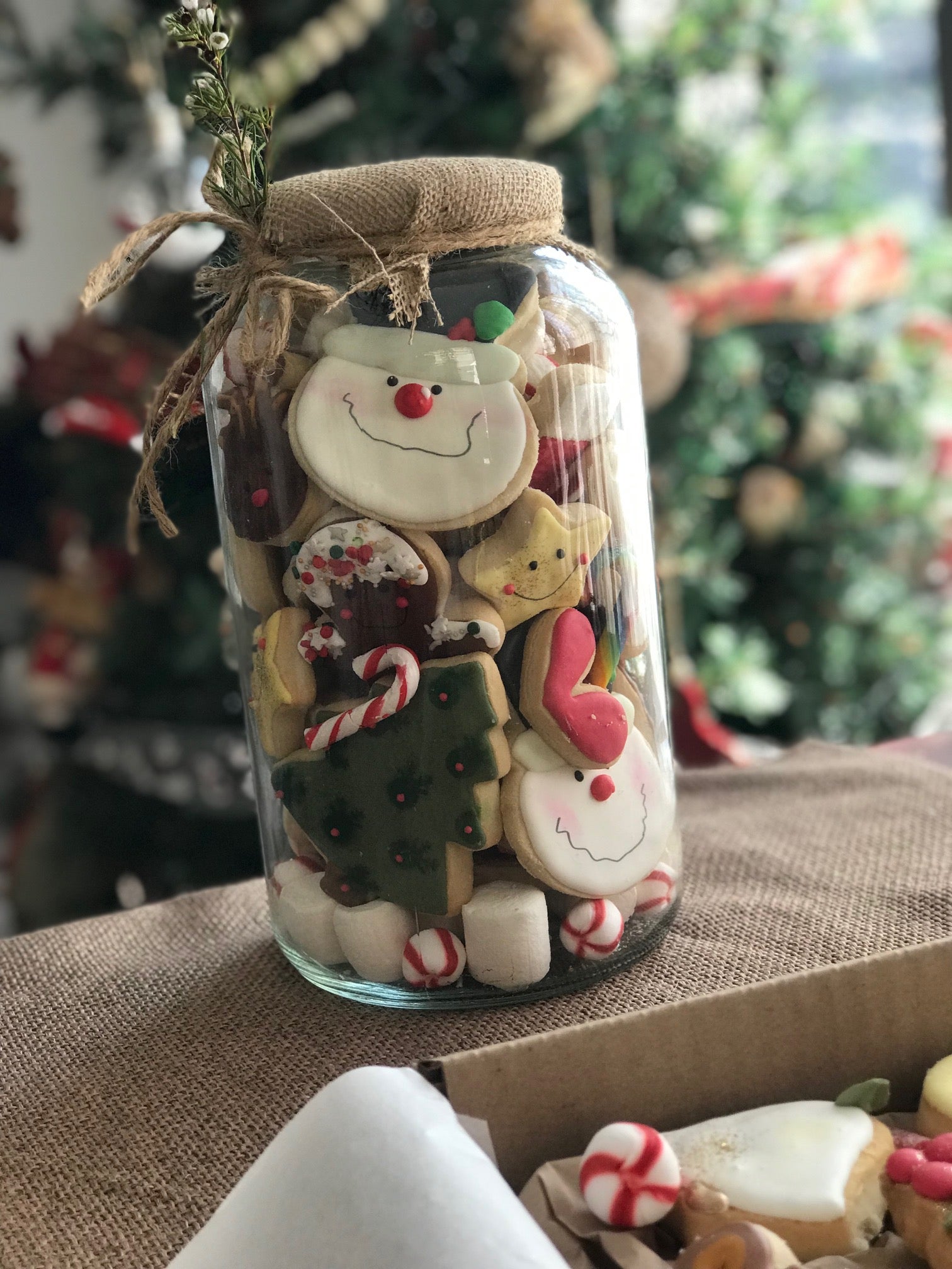 Frasco gigante galletas Navidad