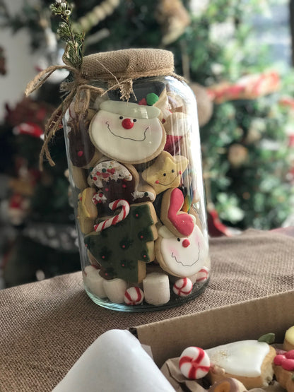 Frasco gigante galletas Navidad