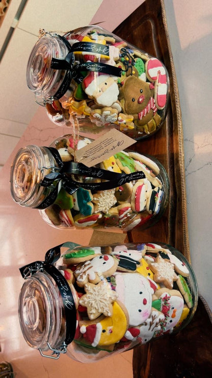 Frasco gigante galletas Navidad